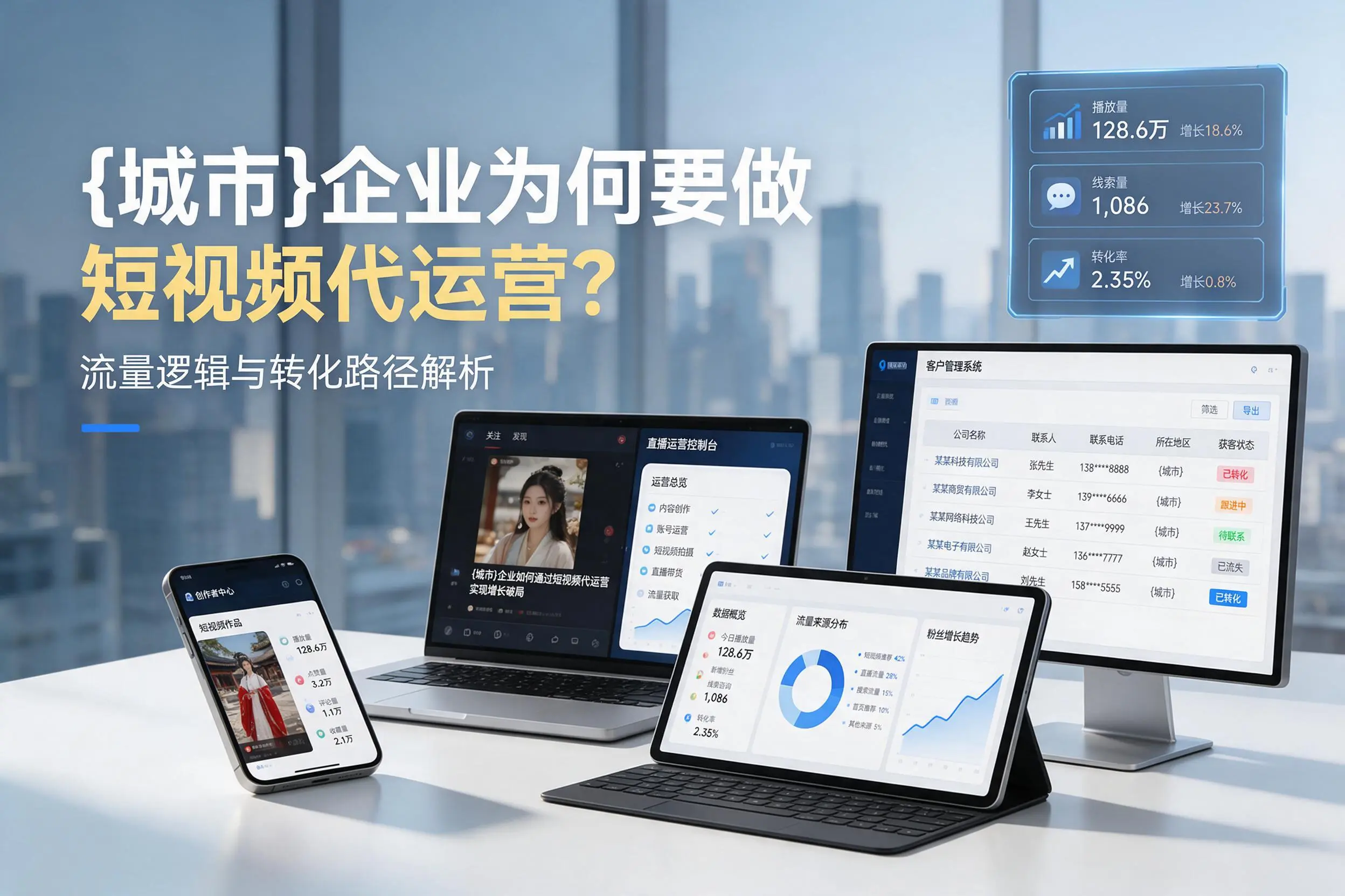 景德镇企业为何要做短视频代运营？流量逻辑与转化路径解析