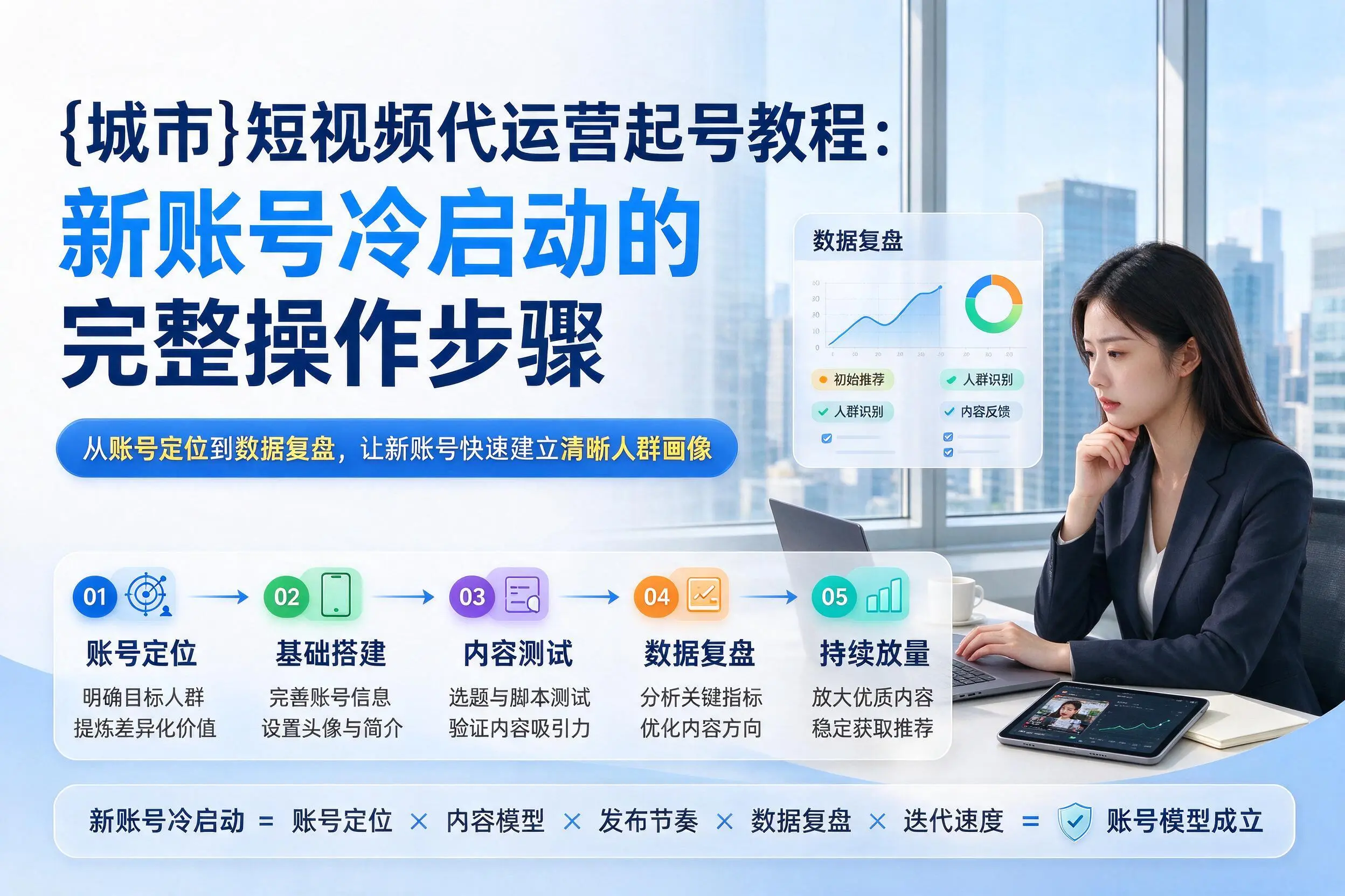 景德镇短视频代运营起号教程：新账号冷启动的完整操作步骤