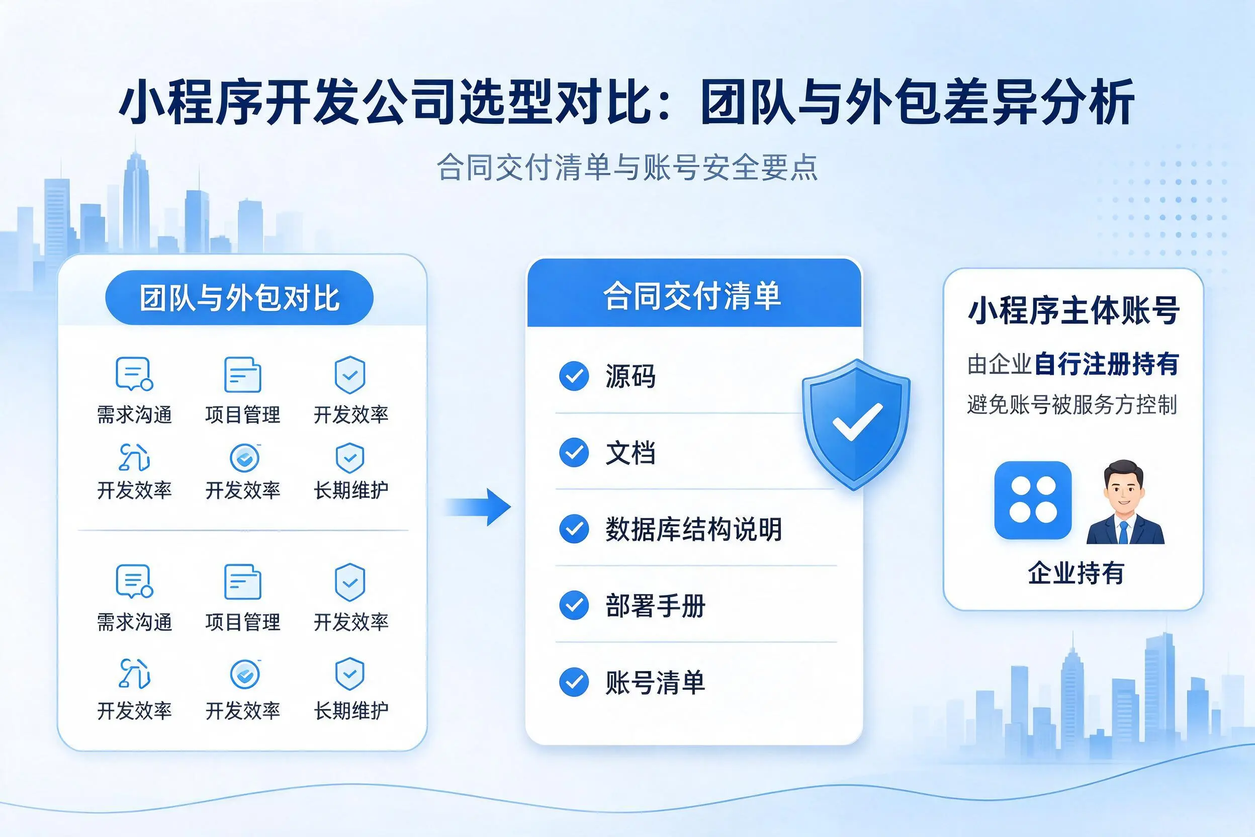 景德镇小程序开发公司选型对比:团队与外包差异分析