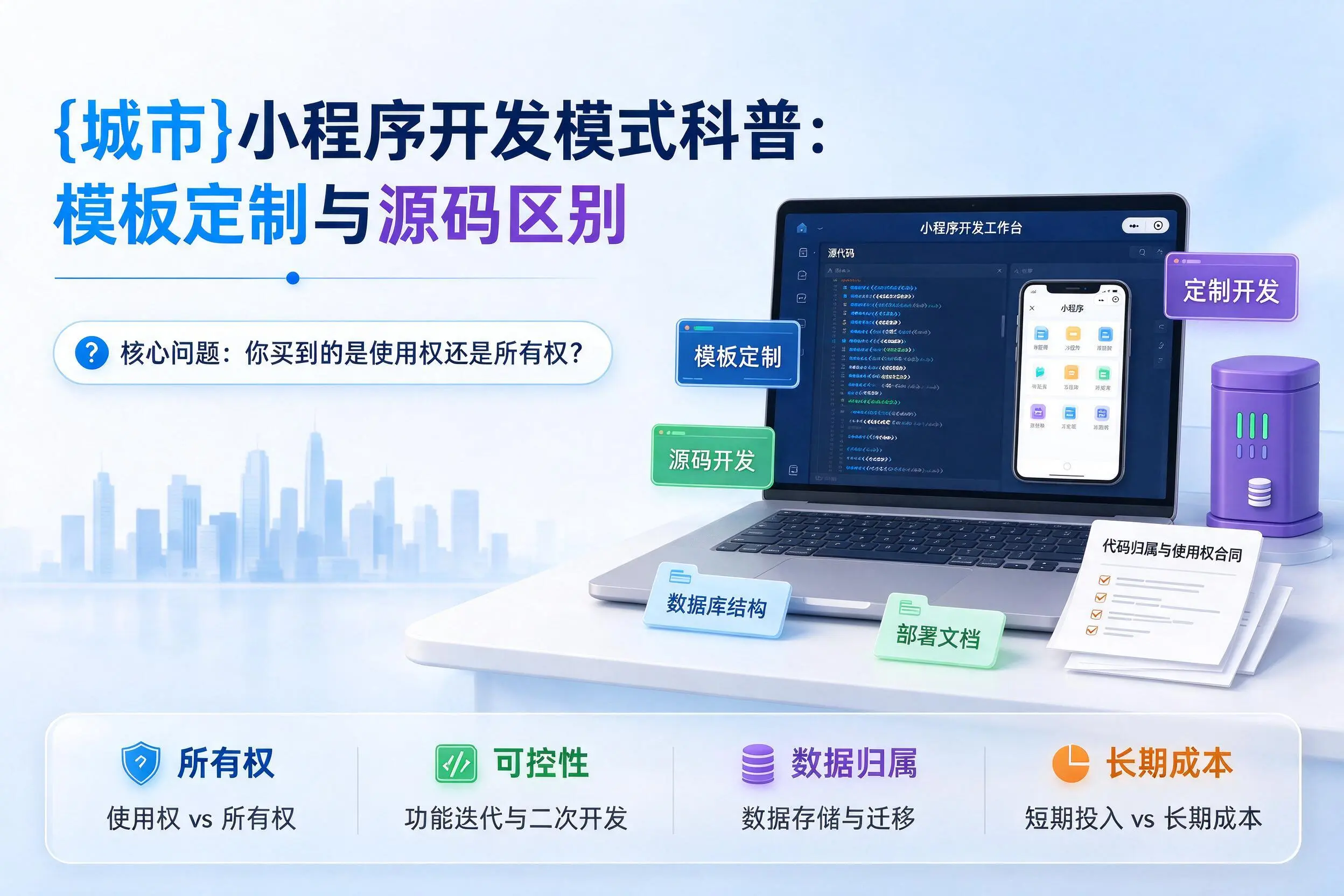 景德镇小程序开发模式科普:模板定制与源码区别