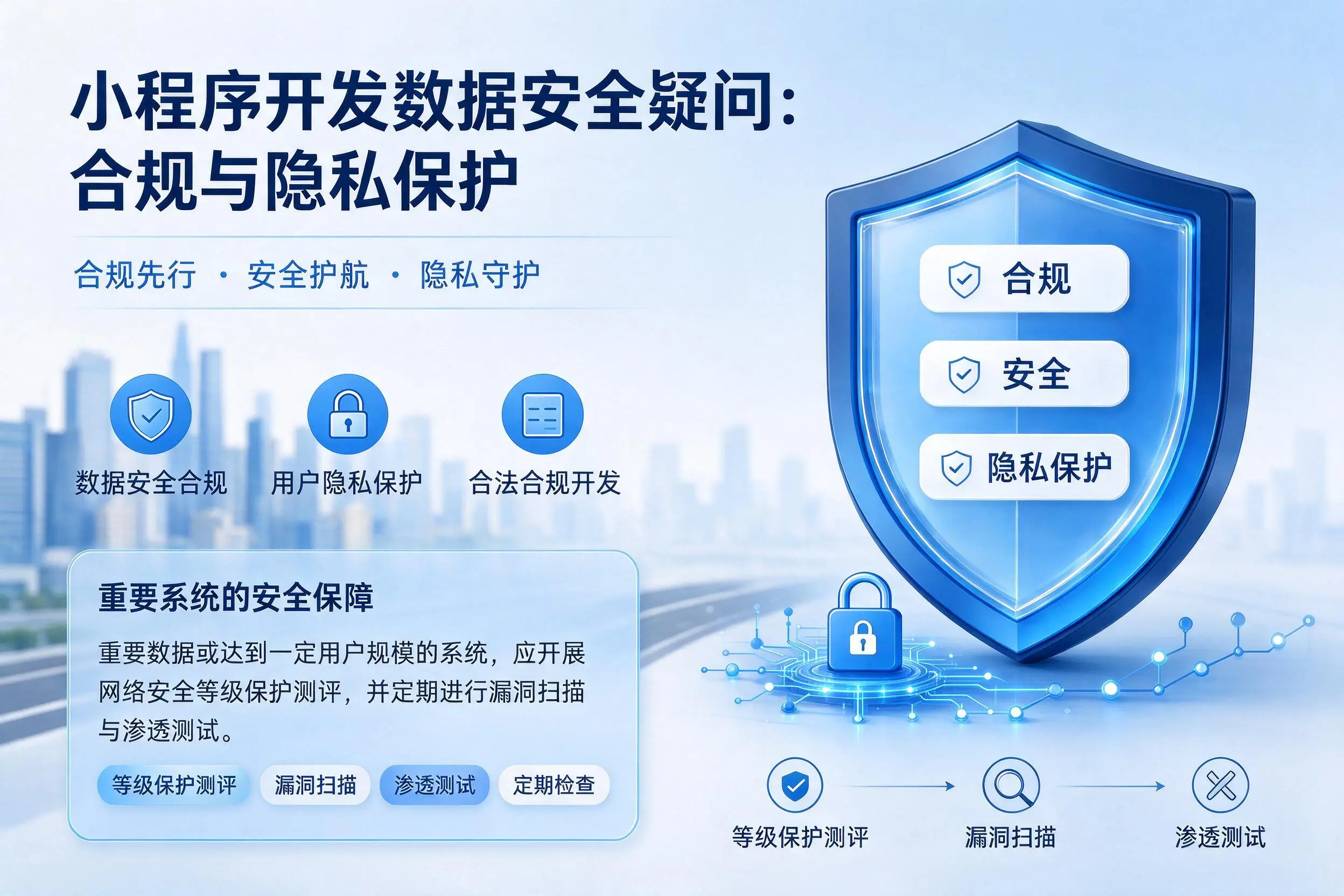 景德镇小程序开发数据安全疑问:合规与隐私保护