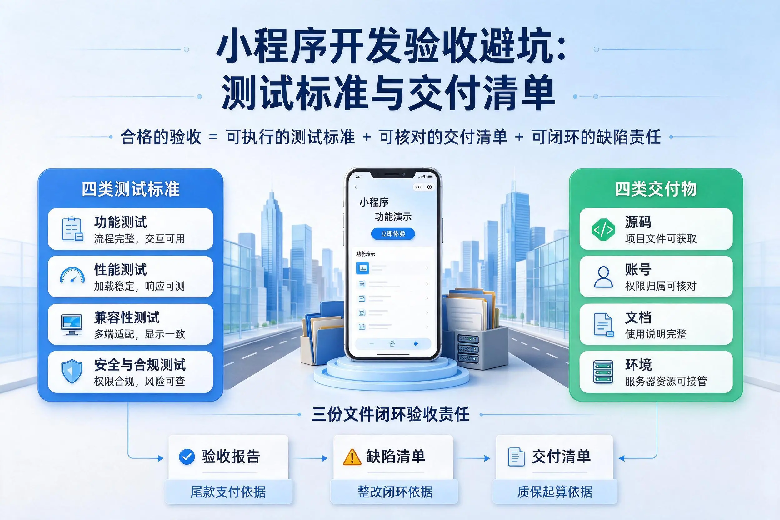 景德镇小程序开发验收避坑:测试标准与交付清单