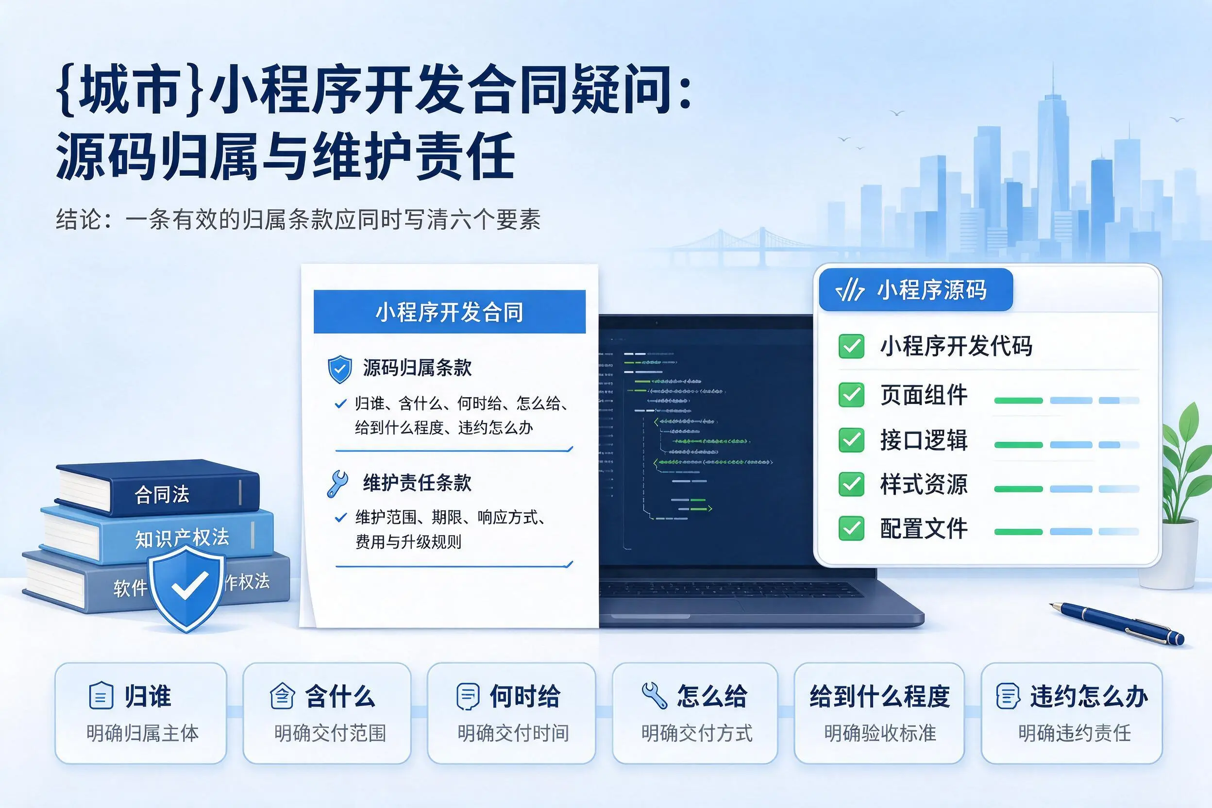 景德镇小程序开发合同疑问：源码归属与维护责任