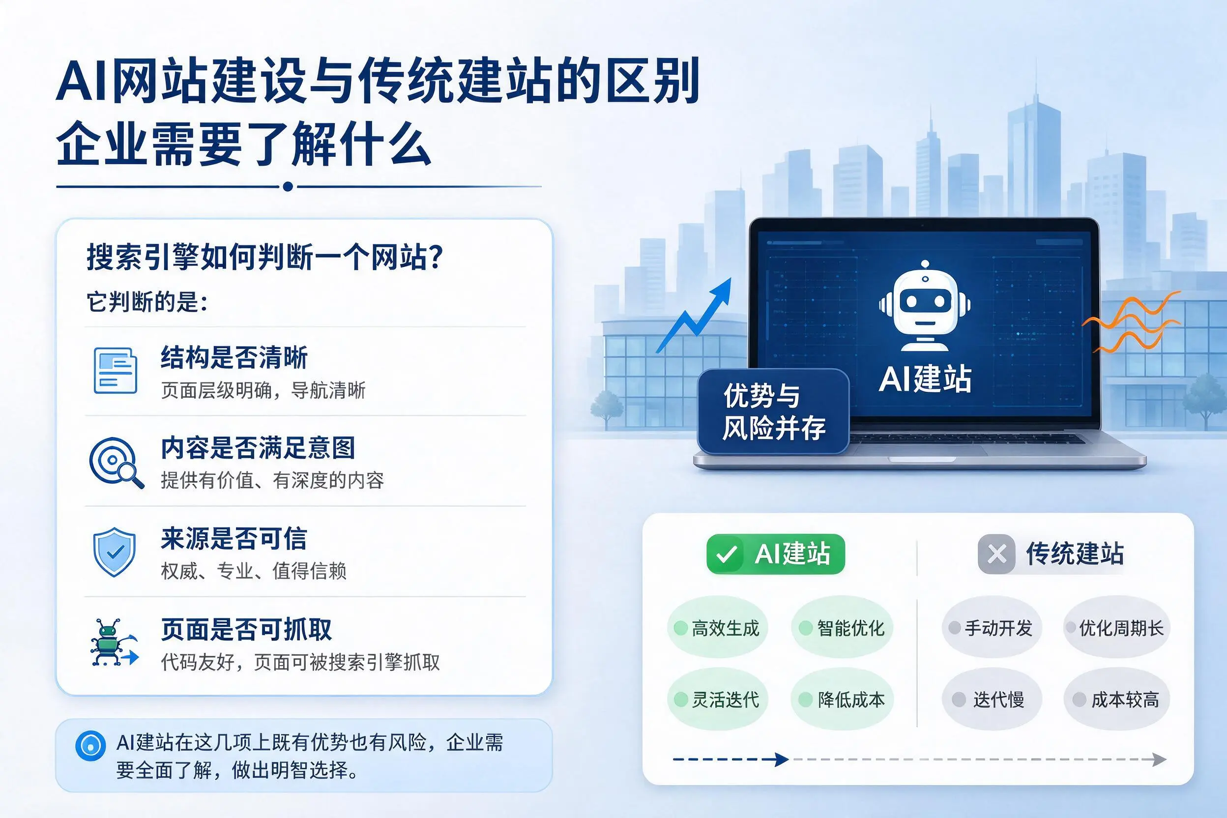 AI网站建设与传统建站的区别，景德镇企业需要了解什么