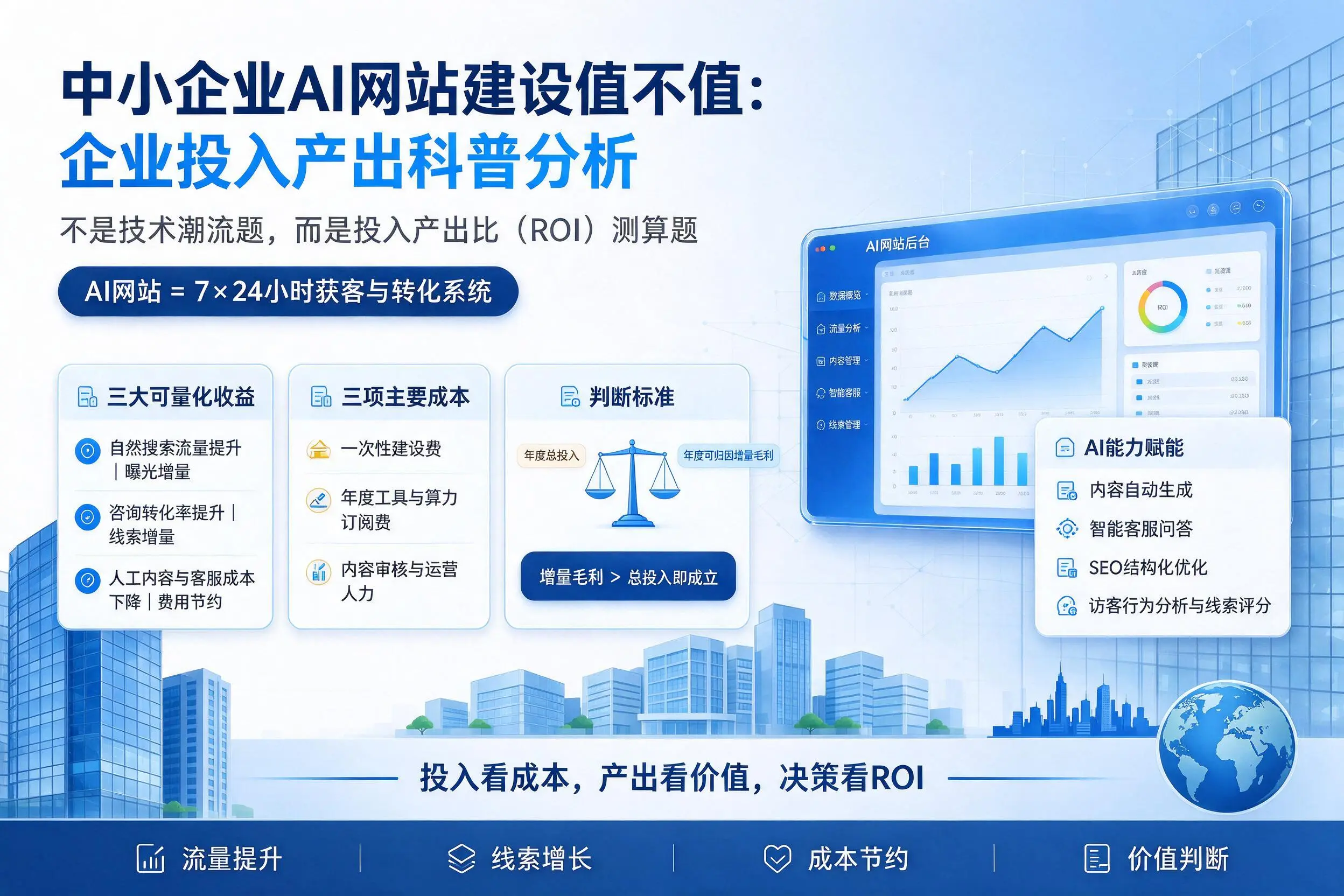 中小企业AI网站建设值不值：景德镇企业投入产出科普分析