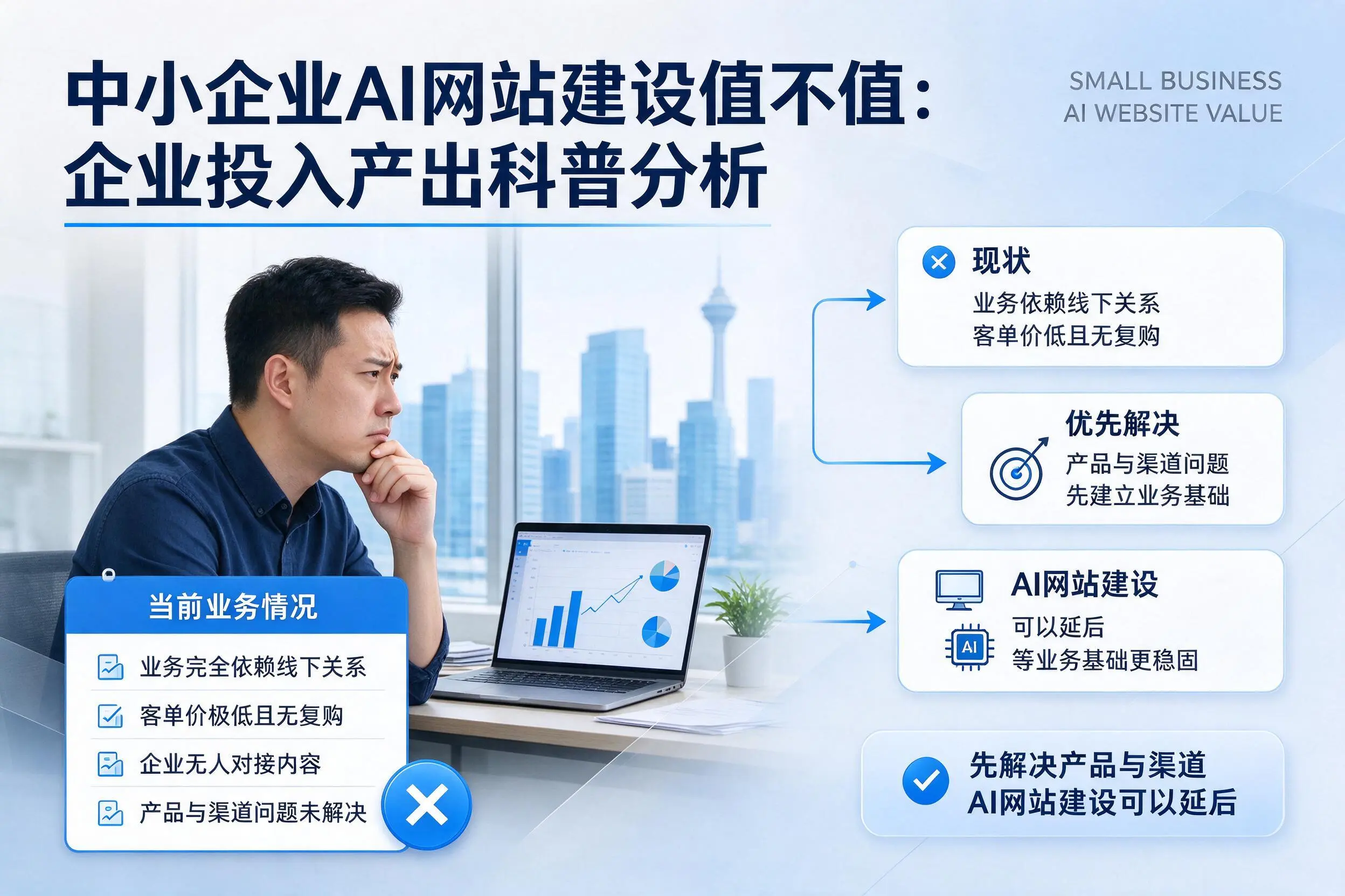 中小企业AI网站建设值不值：景德镇企业投入产出科普分析