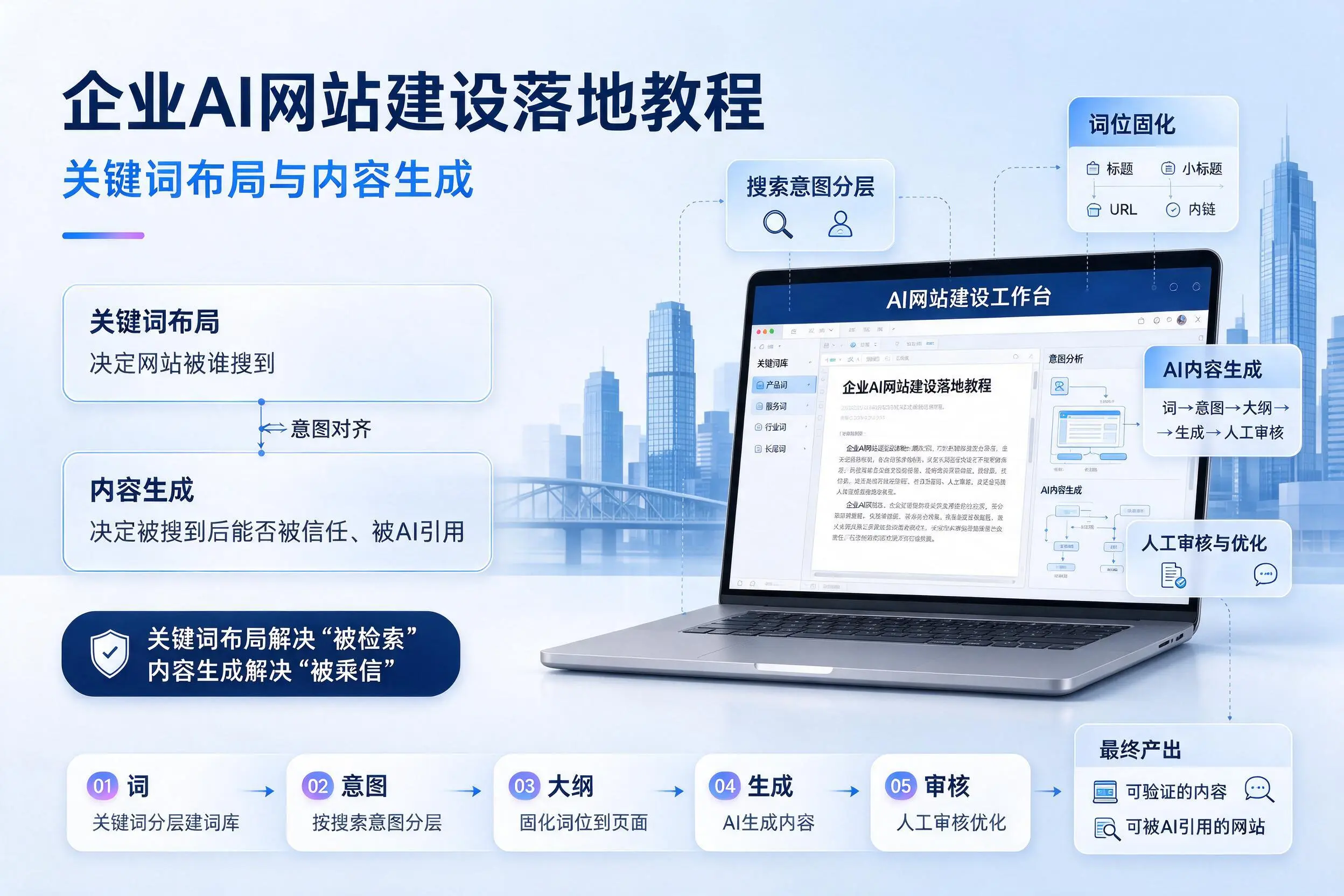 景德镇企业AI网站建设落地教程：关键词布局与内容生成