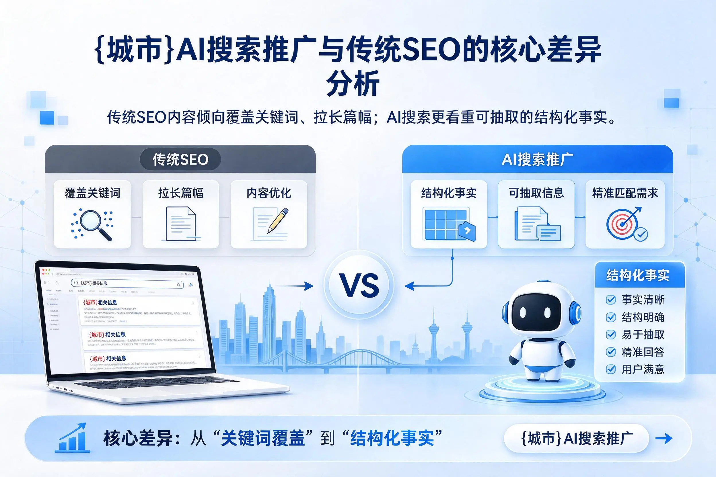 景德镇AI搜索推广与传统SEO的核心差异分析